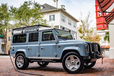 Tesla Powered Land Rover Defender 110