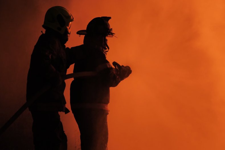 Two firefighters