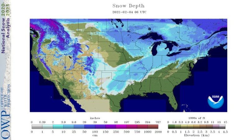 Average Snow Depths 