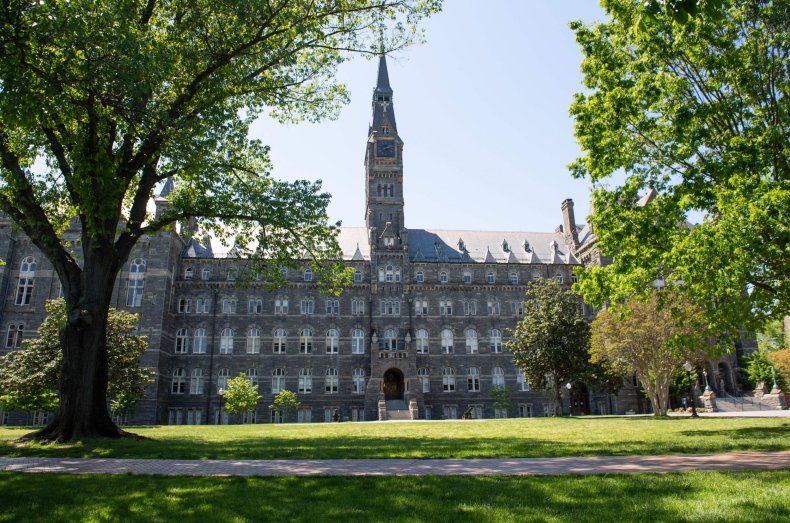 The campus of Georgetown University is seen 