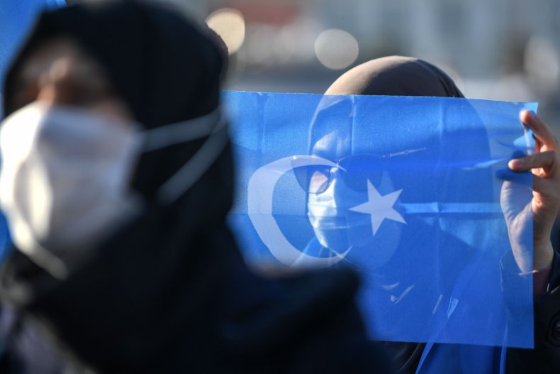 east turkestan flag olympics