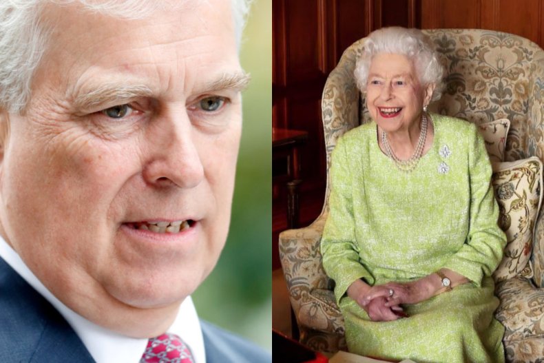 Prince Andrew and Queen Elizabeth II