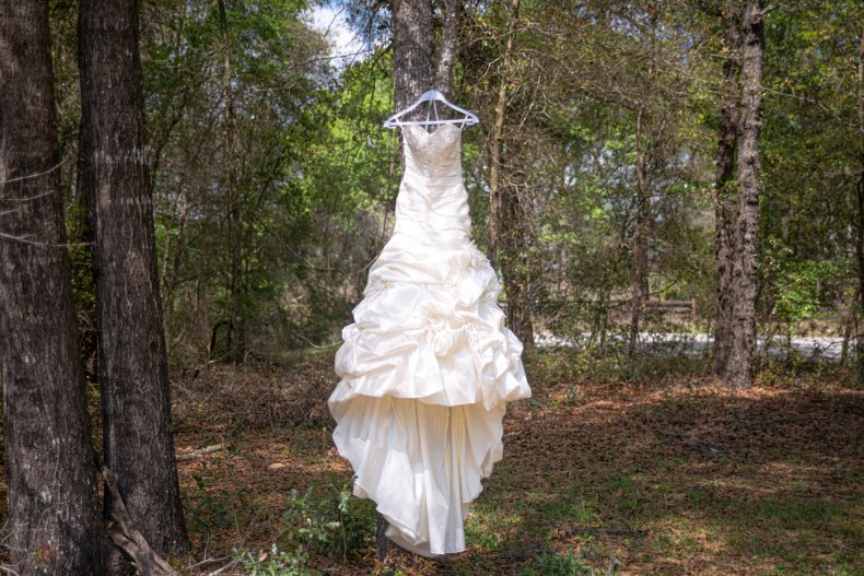 File photo of a wedding dress.
