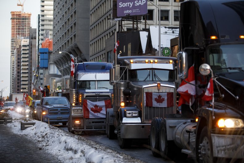 Ottawa truckers protest vaccine mandate