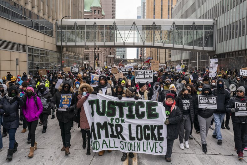 A march for Amir Lockee