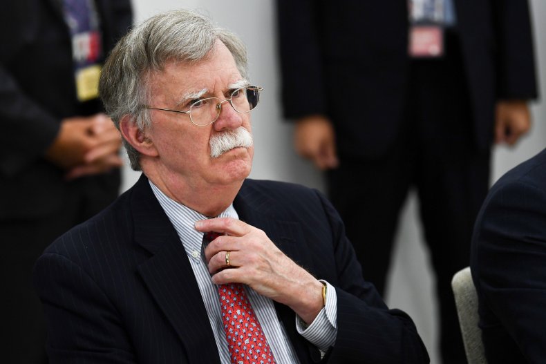 John Bolton pictured at G20 in Japan