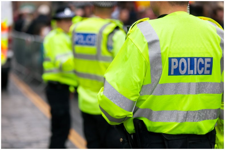 Stock image of British police