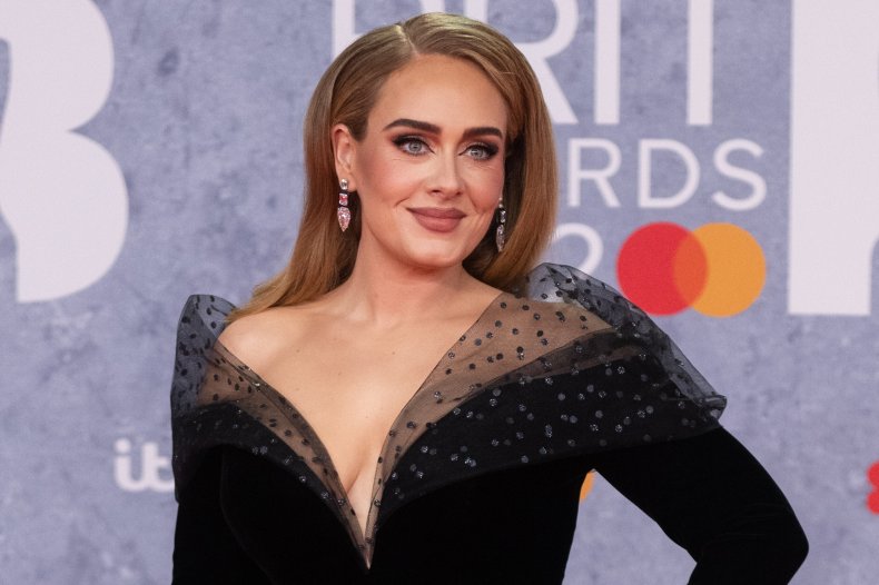 Adele at the BRIT Awards