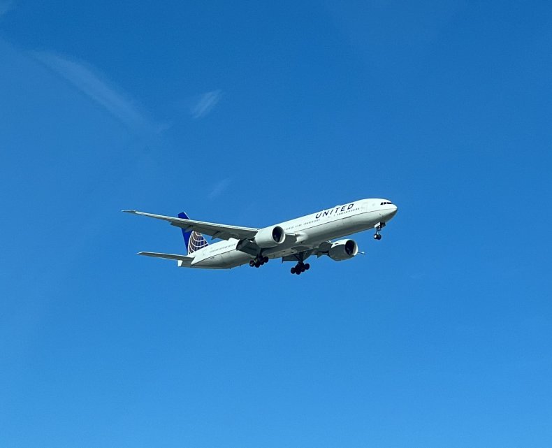 A United Airlines jet aircraft