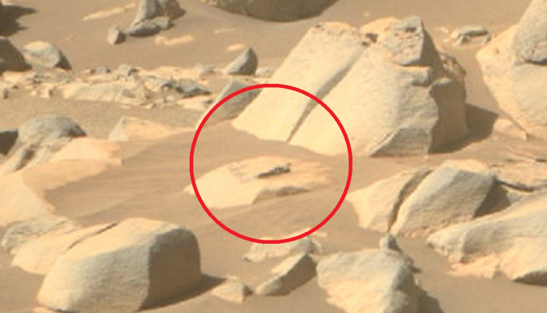 Alleged alien on Mars