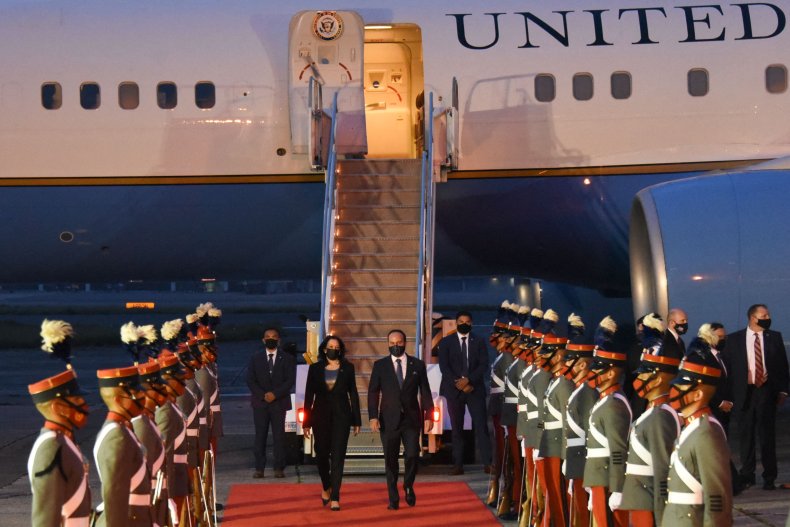 Kamala Harris arrives in Guatemala