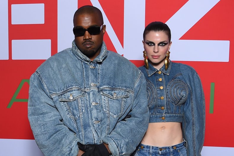 Kanye West and Julia Fox