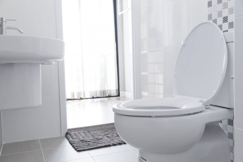 Toilet in bathroom