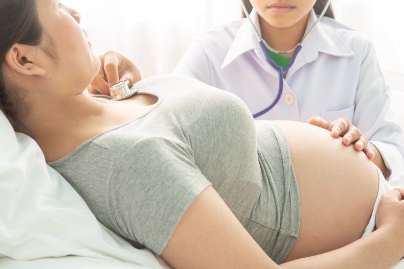 Pregnant woman examined