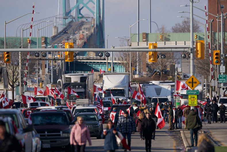 Canada U.S. Border Blockade Protest COVID Ambassador