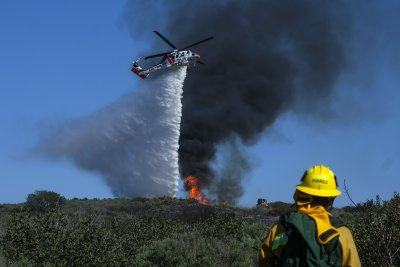 Helicopter Laguna Beach Fire