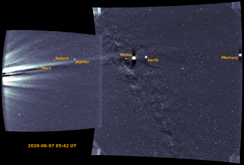 Parker Solar Probe photo of planets
