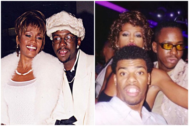 Whitney Houston and Bobby Brown