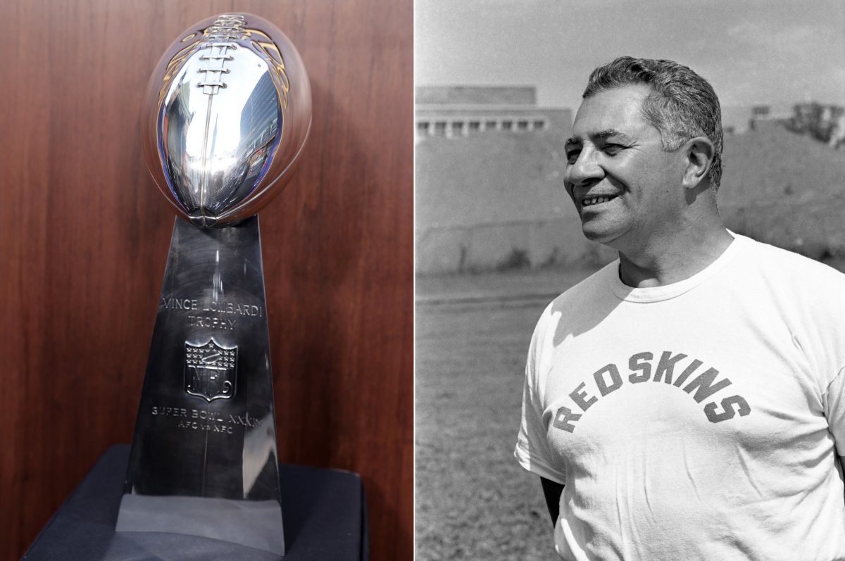Vince Lombardi trophy and Vince Lombardi