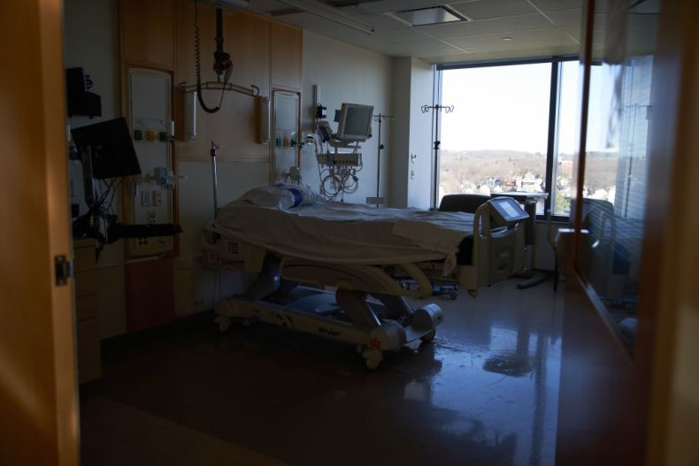 Empty hospital room