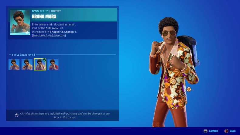 Bruno Mars Outfit in Fortnite