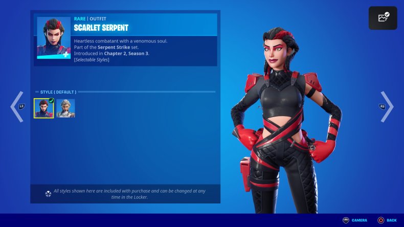 Scarlet Serpent Outfit in Fortnite