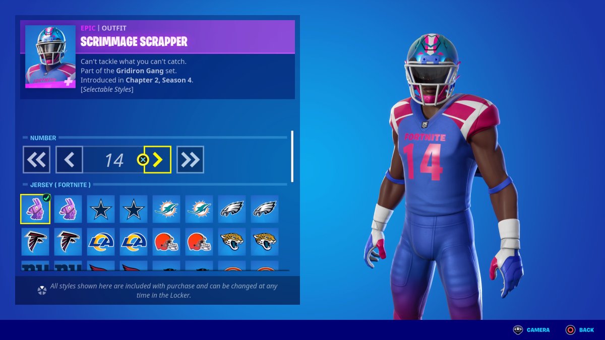 Fortnite NFL “Gridiron Gang” Outfits and New Competitive Events