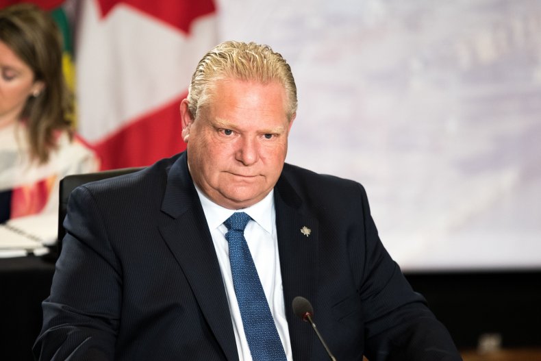 Doug Ford Protesters Truckers Ambassador Bridge U.s.