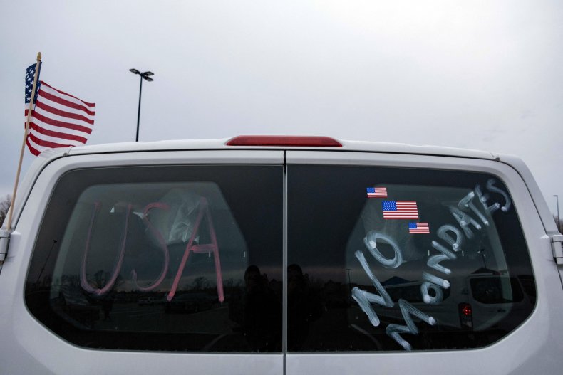 Trucker protests U.S.A.