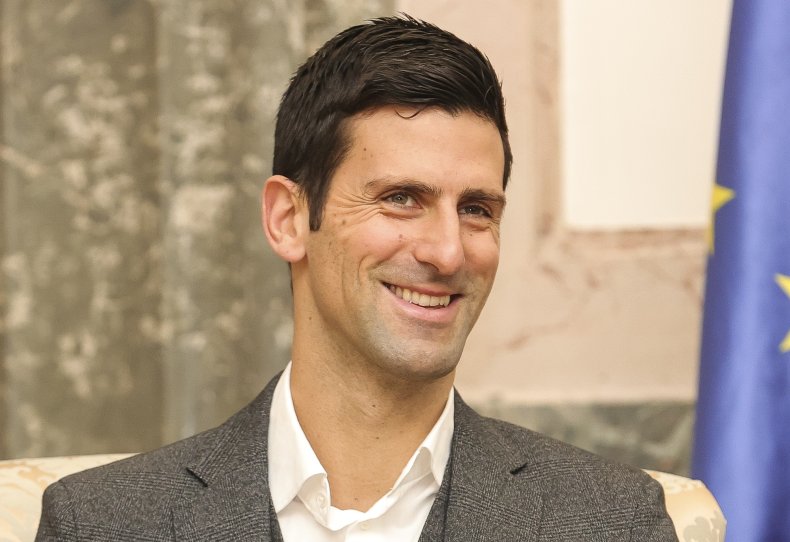 Tennis player Novak Djokovic 