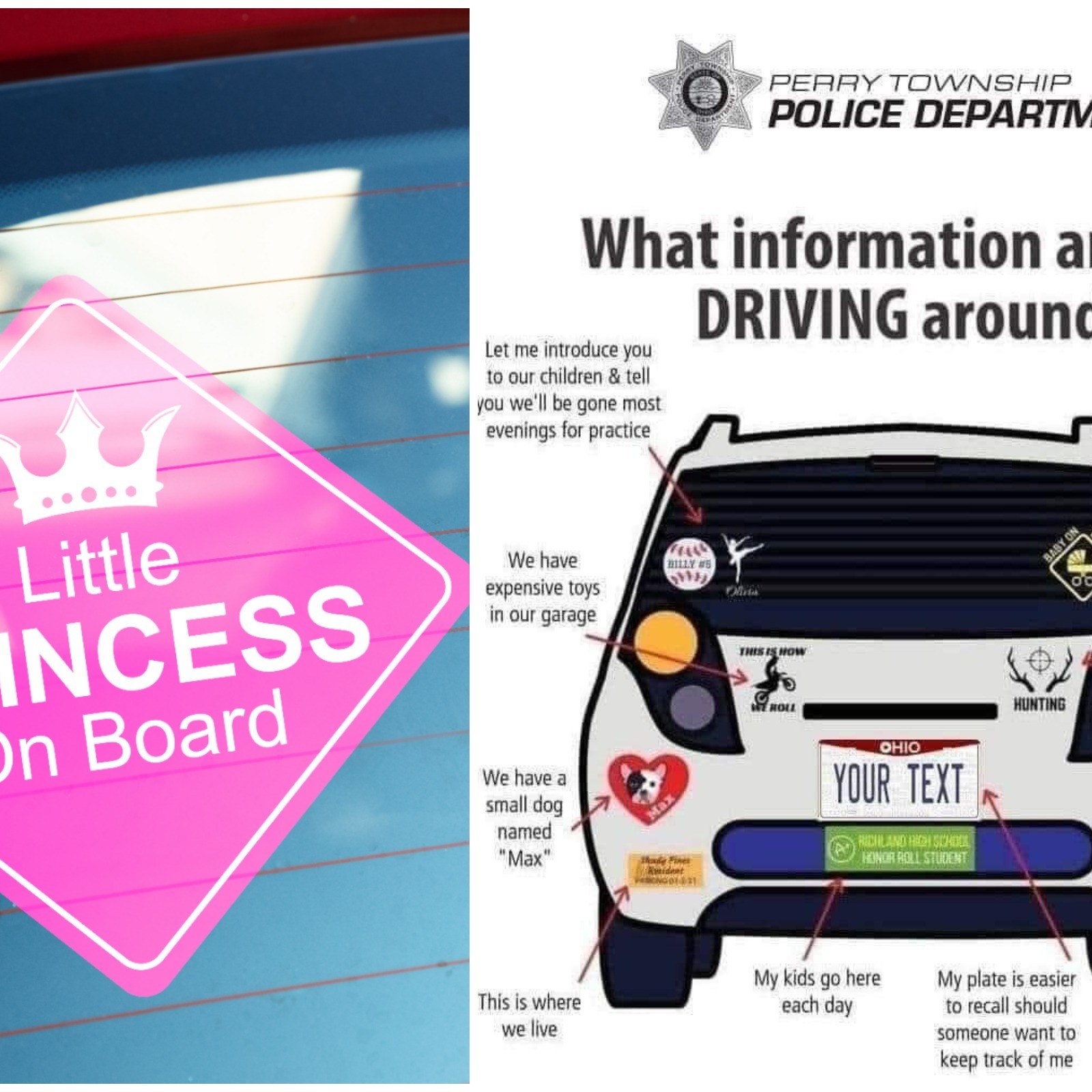 Police Issue Warning as They Reveal How Thieves Use Bumper Stickers as a  Crime Blueprint