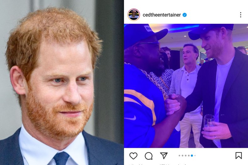 Prince Harry Meets Cedric the Entertainer