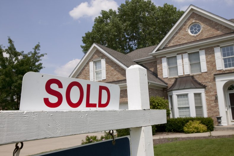 Stock image of sold home