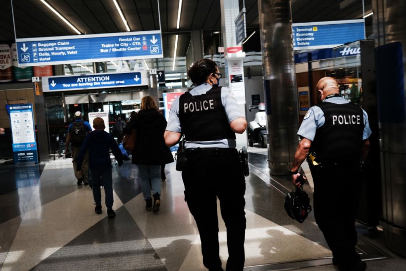 Airport police in Chicago