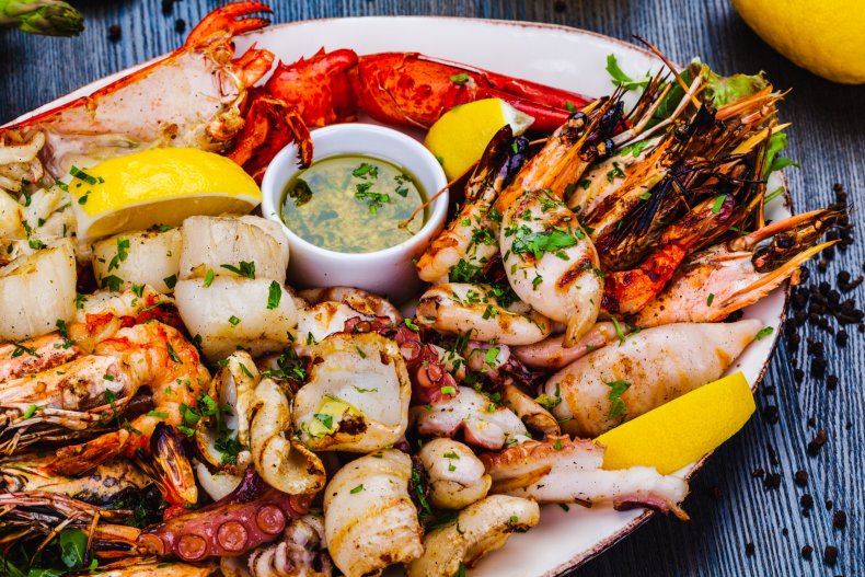 Seafood platter