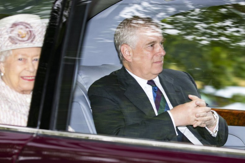 Prince Andrew and Queen Share Car