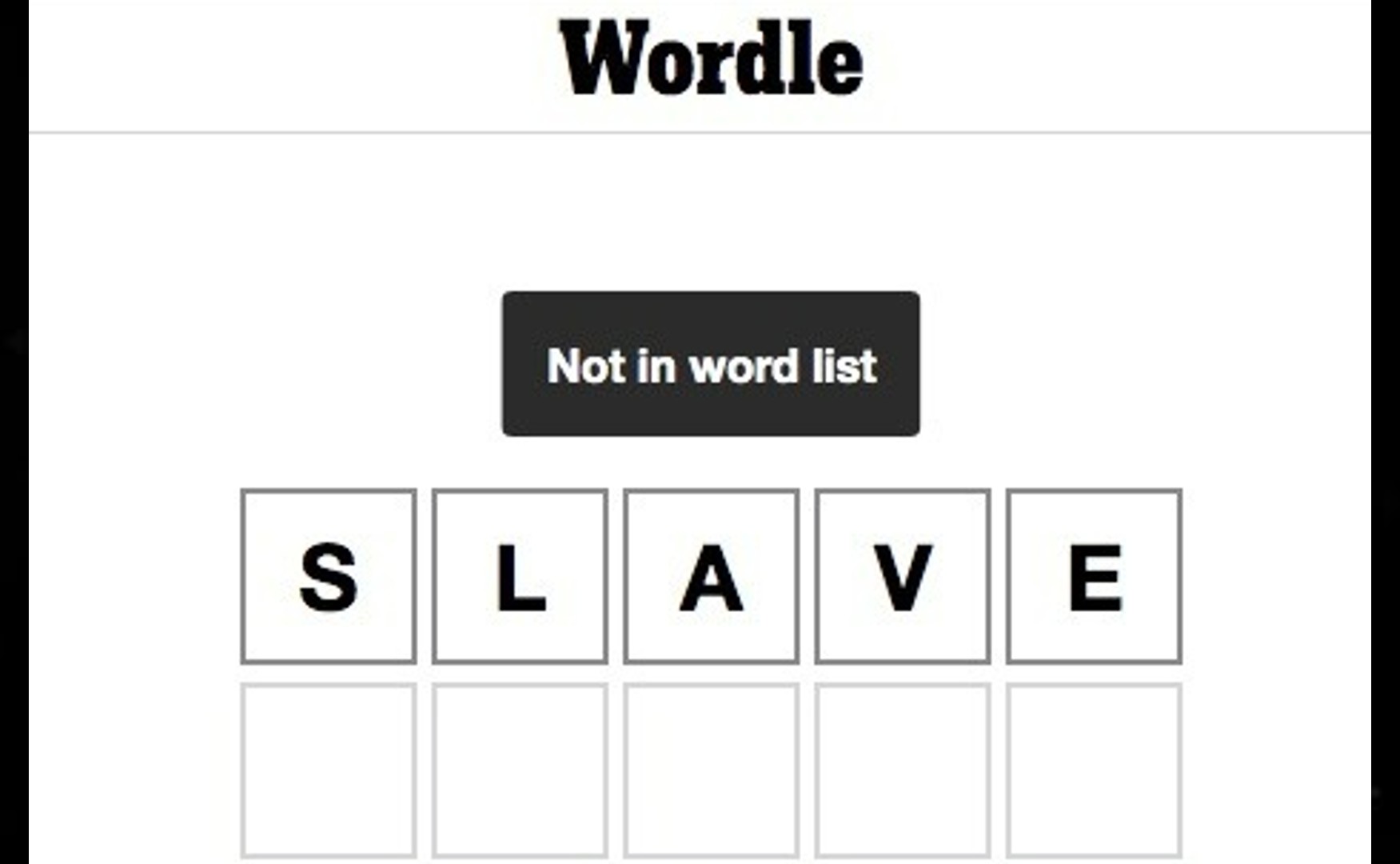 Wordle Bans 'Slave' As New York Times Stops Users Entering Offensive Words