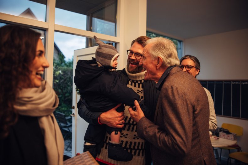 Family visiting file photo