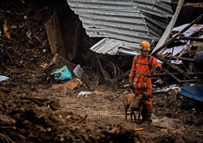Rescue Worker with Dog Rescue Worker with Dog