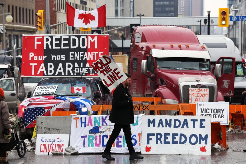Canada trucker protest convoy Geraldo conservative media