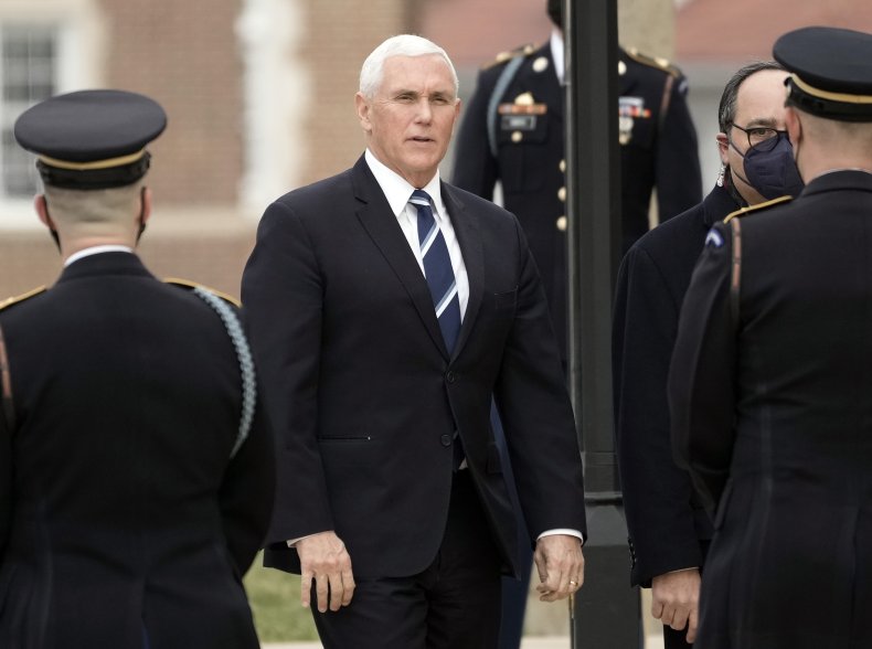 Pence at Dole Funeral