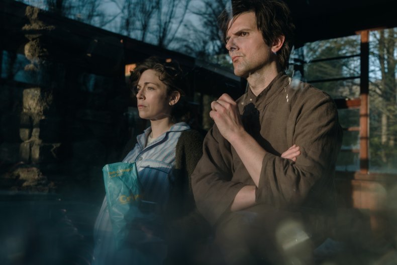 Severance Jen Tullock and Adam Scott