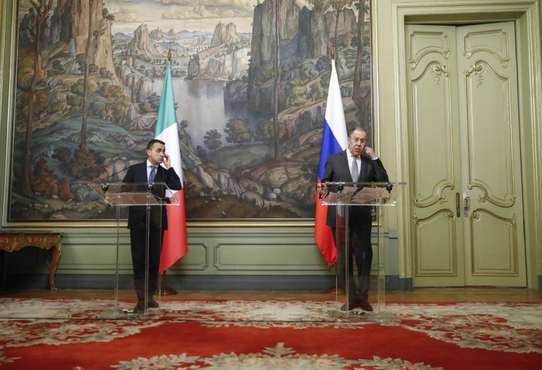 Lavrov and Di Maio briefing