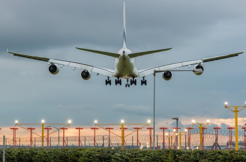 Airplane landing
