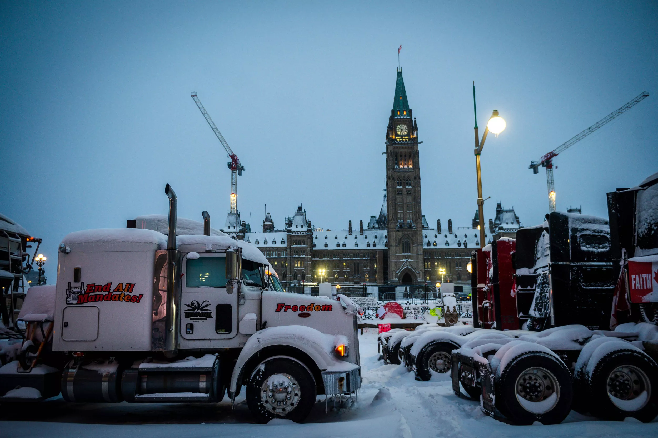 Fears of Losing Insurance Prompt Some Truckers to Leave Weeks-Long Protest - Vimarsana News