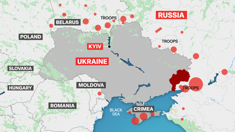 russia troops map