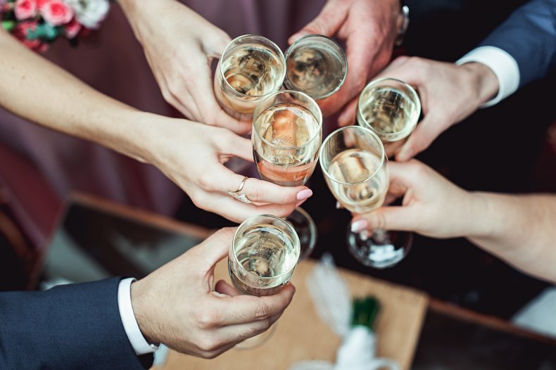 Champagne toast