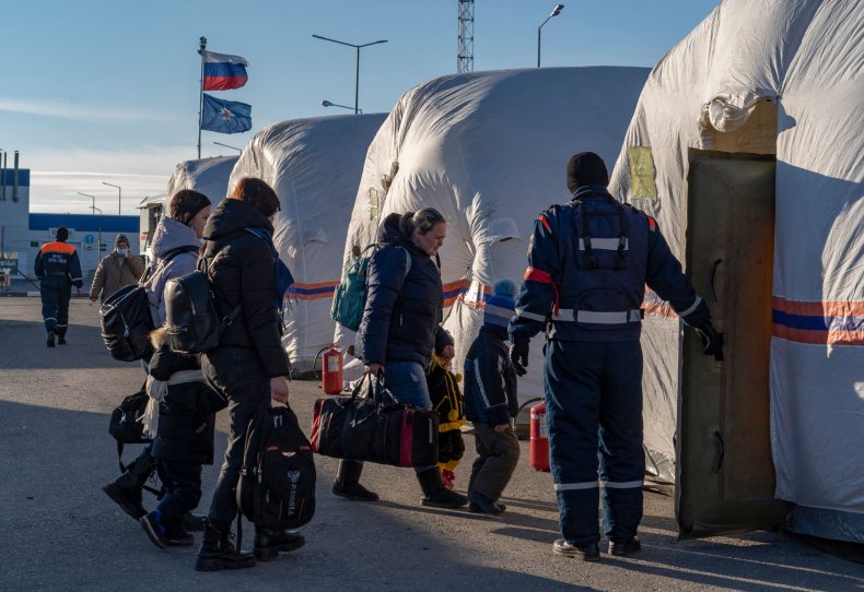 Russia Ukraine conflict refugees from Donetsk