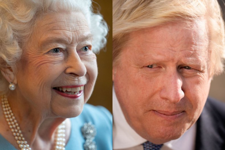 Queen Elizabeth II and Boris Johnson