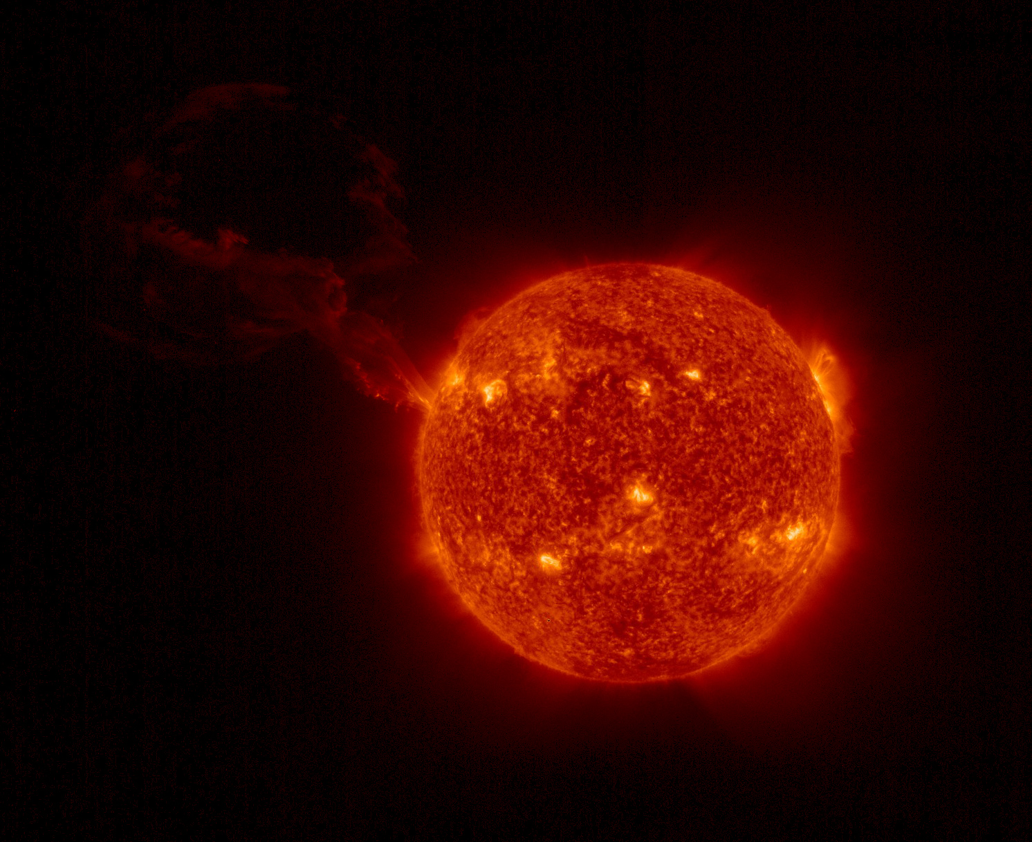 Space Image Shows RecordBreaking Solar Eruption Spanning Millions of Miles